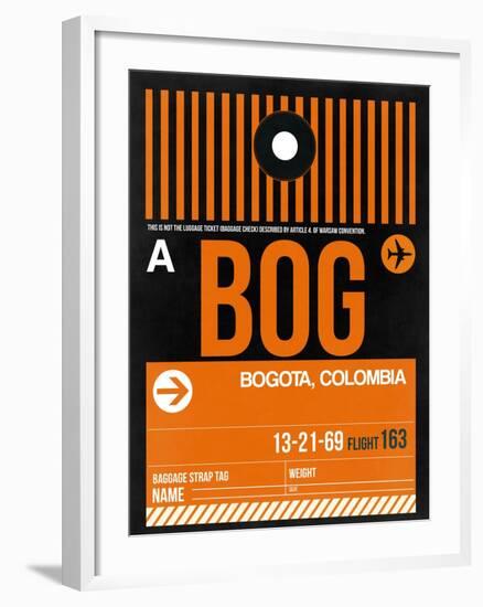 BOG Bogota Luggage Tag II-NaxArt-Framed Art Print