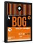 BOG Bogota Luggage Tag II-NaxArt-Framed Stretched Canvas