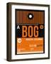 BOG Bogota Luggage Tag II-NaxArt-Framed Art Print