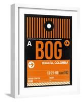 BOG Bogota Luggage Tag II-NaxArt-Framed Art Print