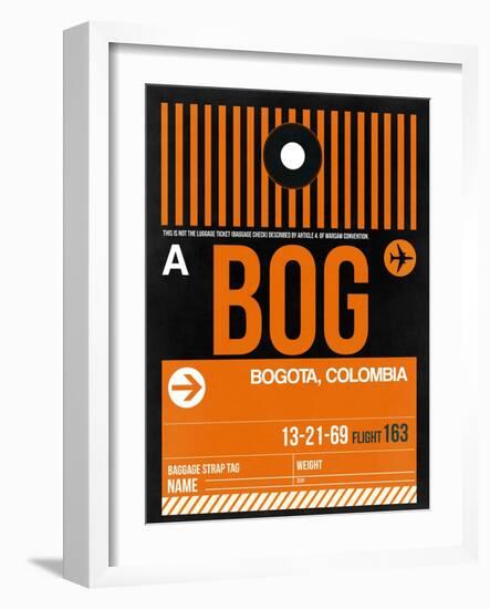 BOG Bogota Luggage Tag II-NaxArt-Framed Art Print
