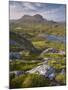 Bog Wetlands with Suilven Mountain at Dawn, Assynt Mountains, Highland, Scotland, UK, June-Joe Cornish-Mounted Photographic Print