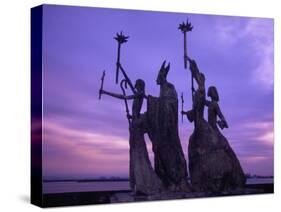 Bogativa Statue, San Juan, Puerto Rico-Greg Johnston-Stretched Canvas