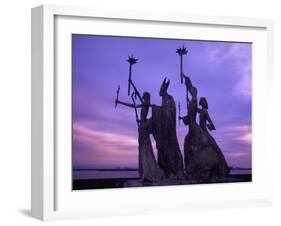 Bogativa Statue, San Juan, Puerto Rico-Greg Johnston-Framed Premium Photographic Print