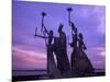 Bogativa Statue, San Juan, Puerto Rico-Greg Johnston-Mounted Photographic Print