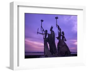 Bogativa Statue, San Juan, Puerto Rico-Greg Johnston-Framed Photographic Print