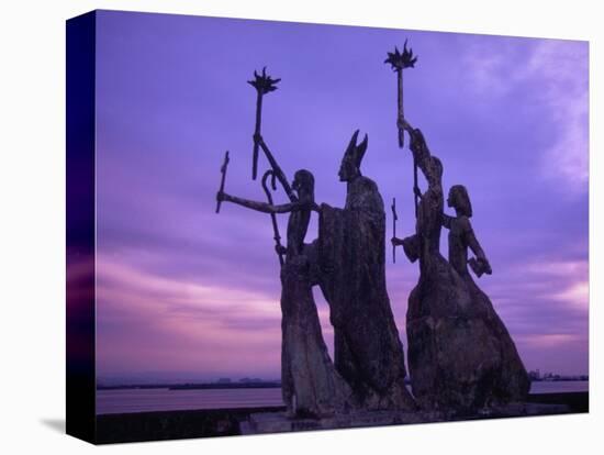 Bogativa Statue, San Juan, Puerto Rico-Greg Johnston-Stretched Canvas