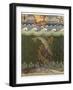 Bogatyr Volga Transforms himself into a Pike, illustration for the Russian Fairy Story, 'The Volga'-Ivan Bilibine-Framed Giclee Print