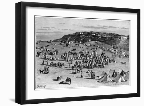 Boghari Village and Market, C1890-Charles Barbant-Framed Giclee Print