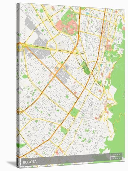 Bogota, Colombia Map-null-Stretched Canvas