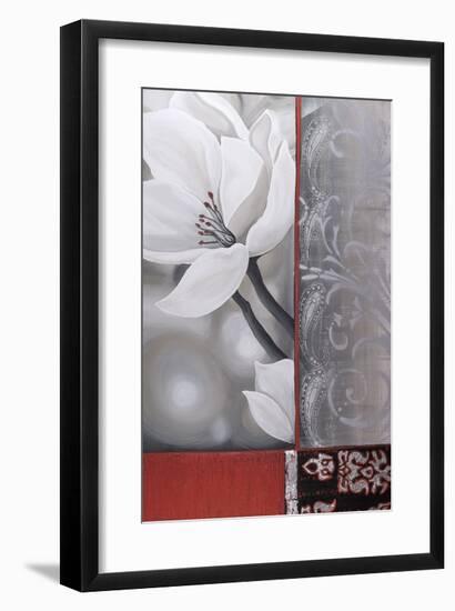 Bohemia Flora White-Jasmin Zara Copley-Framed Giclee Print