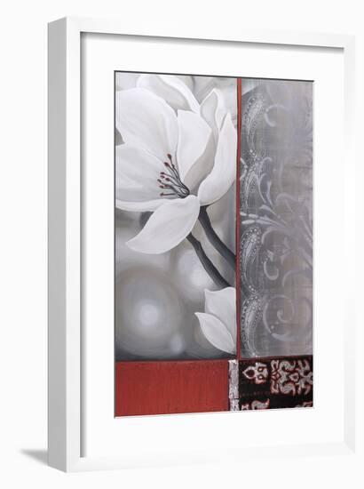 Bohemia Flora White-Jasmin Zara Copley-Framed Giclee Print
