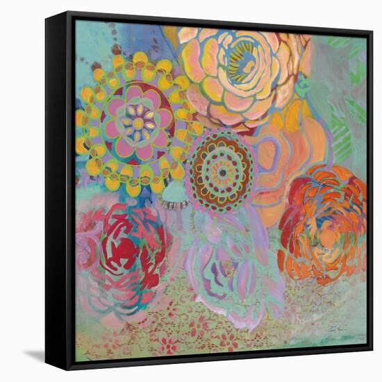 Bohemian Blossoms-Jeanne Wassenaar-Framed Stretched Canvas
