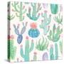 Bohemian Cactus Step 01A-Mary Urban-Stretched Canvas