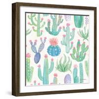 Bohemian Cactus Step 01A-Mary Urban-Framed Art Print