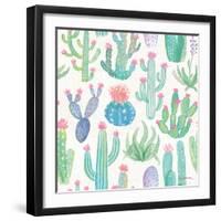 Bohemian Cactus Step 01A-Mary Urban-Framed Art Print