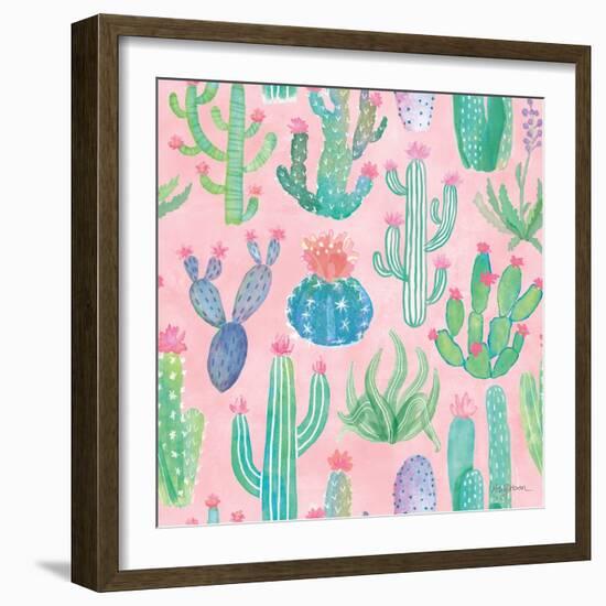 Bohemian Cactus Step 01B-Mary Urban-Framed Art Print