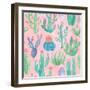 Bohemian Cactus Step 01B-Mary Urban-Framed Art Print