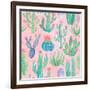 Bohemian Cactus Step 01B-Mary Urban-Framed Art Print