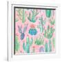 Bohemian Cactus Step 01B-Mary Urban-Framed Art Print