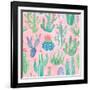 Bohemian Cactus Step 01B-Mary Urban-Framed Art Print