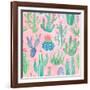 Bohemian Cactus Step 01B-Mary Urban-Framed Art Print