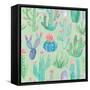 Bohemian Cactus Step 01C-Mary Urban-Framed Stretched Canvas