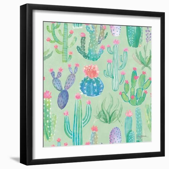 Bohemian Cactus Step 01C-Mary Urban-Framed Art Print