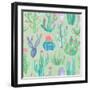 Bohemian Cactus Step 01C-Mary Urban-Framed Art Print