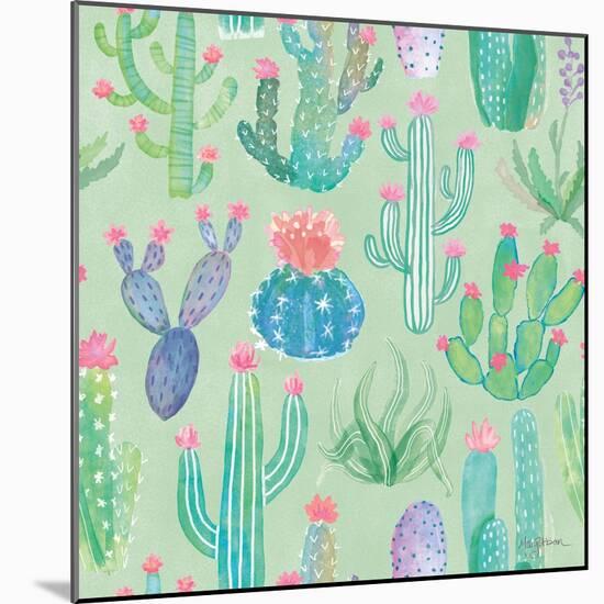 Bohemian Cactus Step 01C-Mary Urban-Mounted Art Print