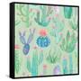 Bohemian Cactus Step 01C-Mary Urban-Framed Stretched Canvas