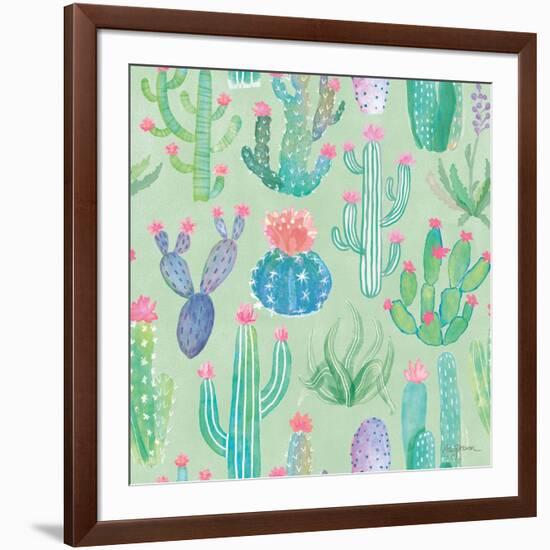 Bohemian Cactus Step 01C-Mary Urban-Framed Art Print