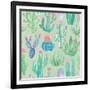 Bohemian Cactus Step 01C-Mary Urban-Framed Art Print