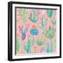 Bohemian Cactus Step 01D-Mary Urban-Framed Art Print