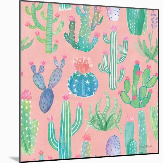 Bohemian Cactus Step 01D-Mary Urban-Mounted Art Print