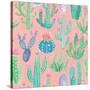 Bohemian Cactus Step 01D-Mary Urban-Stretched Canvas