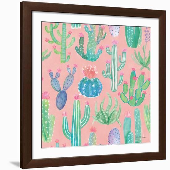 Bohemian Cactus Step 01D-Mary Urban-Framed Art Print