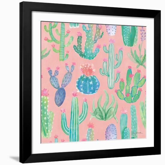 Bohemian Cactus Step 01D-Mary Urban-Framed Art Print