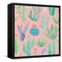Bohemian Cactus Step 01D-Mary Urban-Framed Stretched Canvas