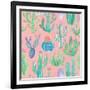 Bohemian Cactus Step 01D-Mary Urban-Framed Art Print