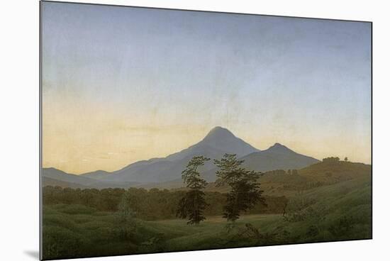 Bohemian Landscape, about 1808-Caspar David Friedrich-Mounted Premium Giclee Print