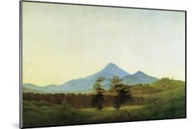 Bohemian Landscape-Caspar David Friedrich-Mounted Giclee Print