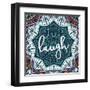 Bohemian Laugh-Jace Grey-Framed Art Print