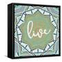 Bohemian Live-Jace Grey-Framed Stretched Canvas