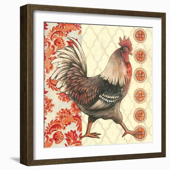 Bohemian Rooster I-Kimberly Poloson-Framed Art Print