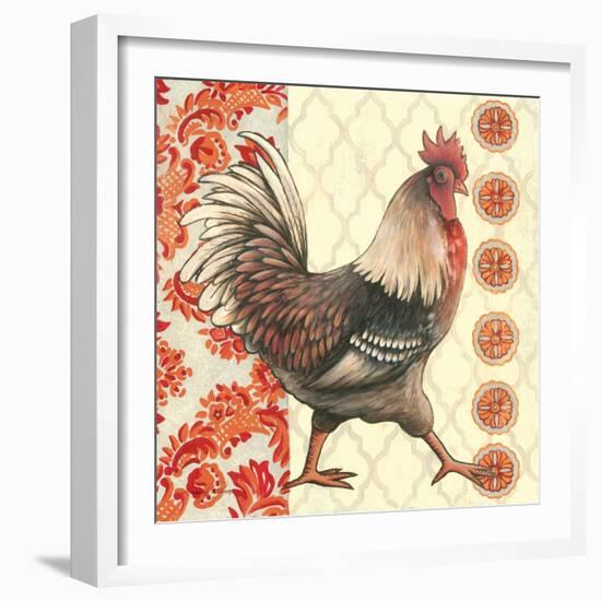 Bohemian Rooster I-Kimberly Poloson-Framed Art Print