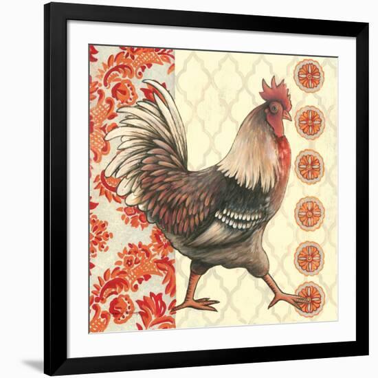 Bohemian Rooster I-Kimberly Poloson-Framed Art Print