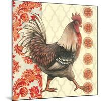 Bohemian Rooster I-Kimberly Poloson-Mounted Art Print
