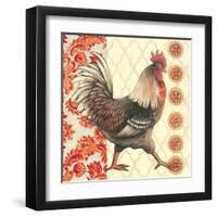 Bohemian Rooster I-Kimberly Poloson-Framed Art Print