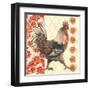 Bohemian Rooster I-Kimberly Poloson-Framed Art Print